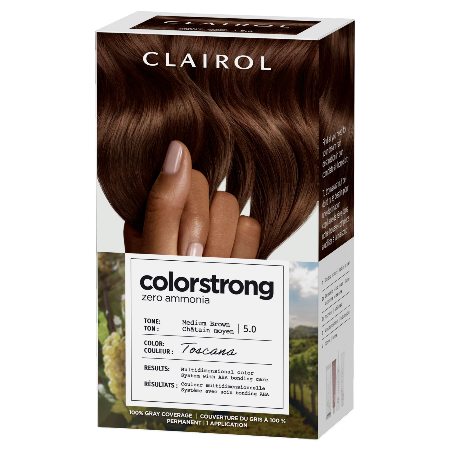 slide 4 of 8, Clairol Colostrong Med Brown 5.0, 1 ct