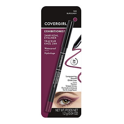 slide 1 of 1, Covergirl Exhibitionist 24-Hour Kohl Eyeliner 500 Burgundy, 0.04 oz