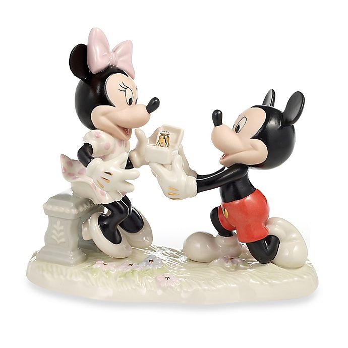 slide 1 of 1, Lenox Disney Mickey and Minnie Proposal Sculpture, 1 ct