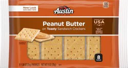 Austin 8 Pack Peanut Butter Toasty Sandwich Crackers 8 - 1.38 oz Packages