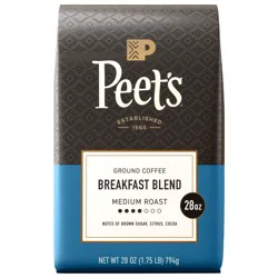 Peet's Breakfast Blend Medium Roast Ground Coffee