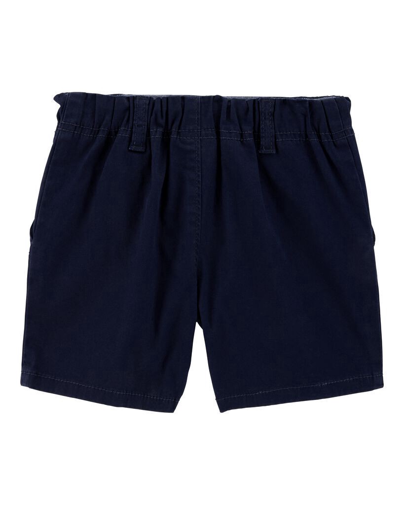 slide 3 of 3, Oshkosh Baby Stretch Chino Uniform Shorts - Navy Navy 18M, 1 ct