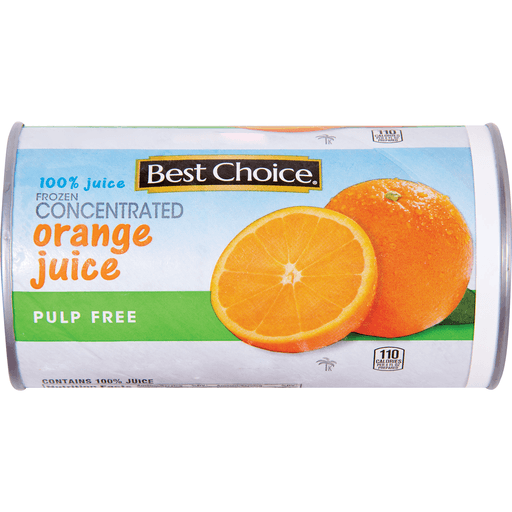 slide 1 of 1, Best Choice Pulp Free Frozen Orange Juice Concentrate, 12 oz