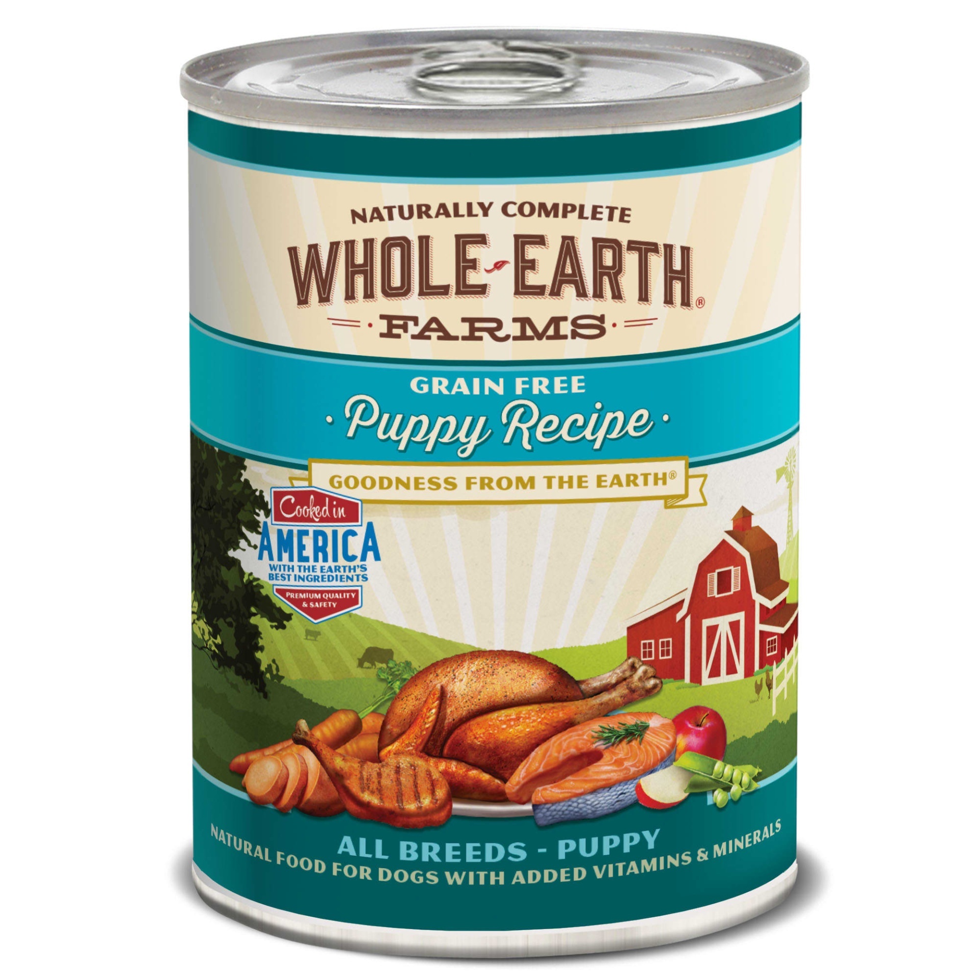 slide 1 of 1, Whole Earth Farms Grain Free Canned Puppy Food, 12.7 oz