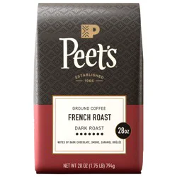 Peet's Coffee French Roast Dark Roast Ground Coffee - 28 oz Bag