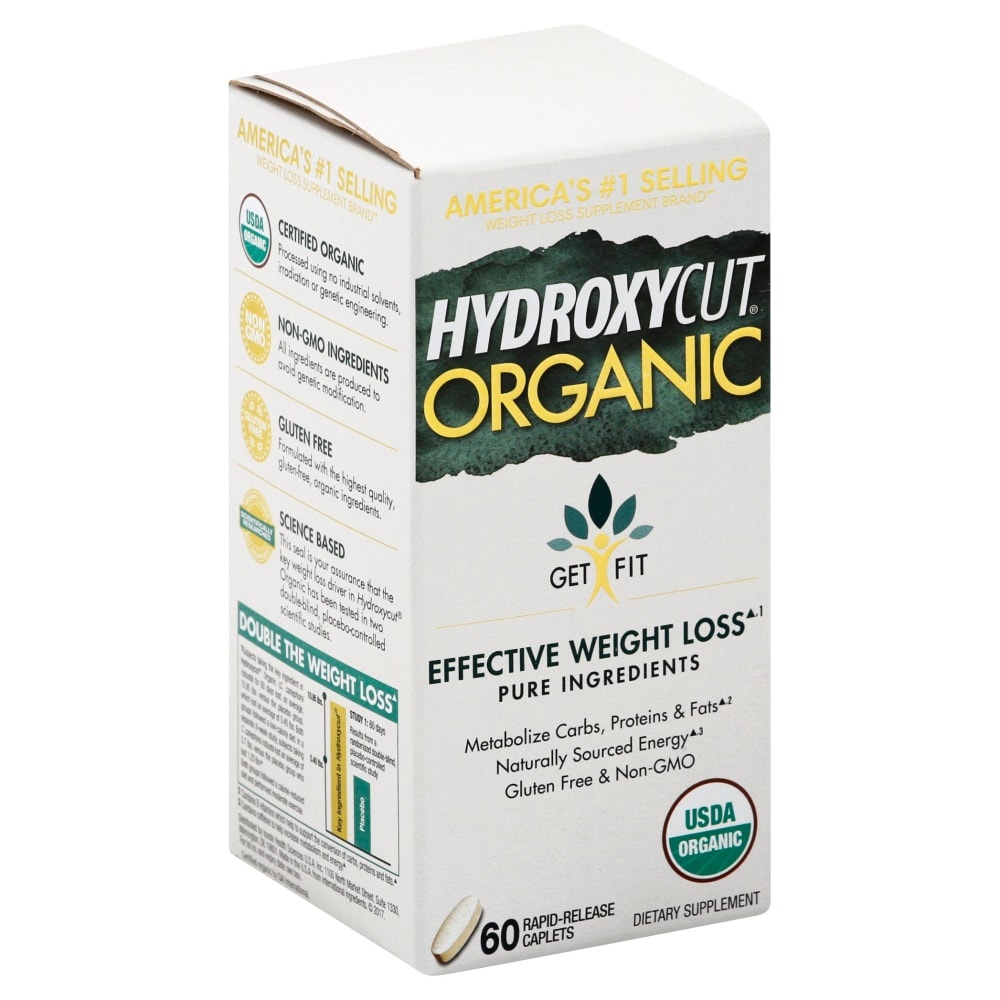 slide 1 of 1, Hydroxycut Organic Caplets, 60 ct