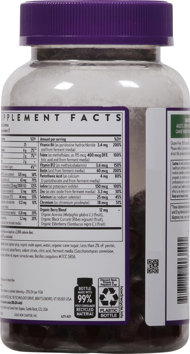 slide 5 of 9, New Chapter Women's Berry Citrus Multivitamin 75 Gummies, 1 ct