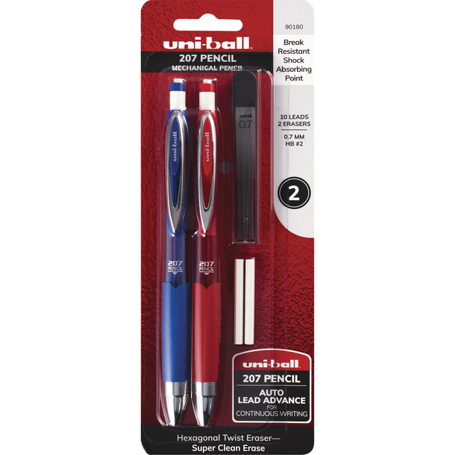 slide 1 of 1, Uni-Ball 207 Mechanical Pencils, Assorted Colors, 2 Ct, 2 ct