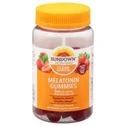 Sundown Naturals Melatonin 5 Mg Strawberry Flavored Gummies