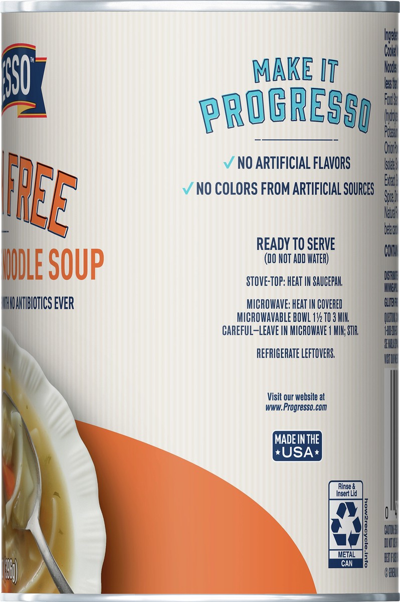 slide 7 of 12, Progresso Gluten Free Chicken & Rice Noodle Soup 14 oz, 14 oz