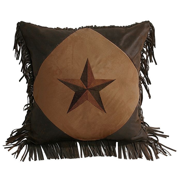 slide 1 of 1, HiEnd Accents Laredo Diamond Star Throw Pillow - Tan, 1 ct