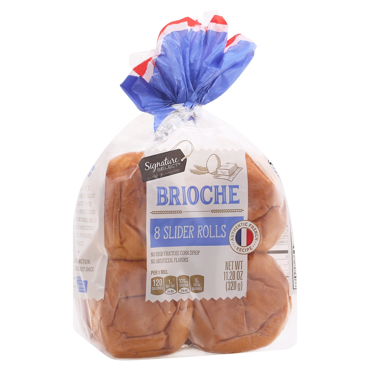 slide 2 of 9, Signature Select S Sel Brioche Slider Rolls, 8 ct