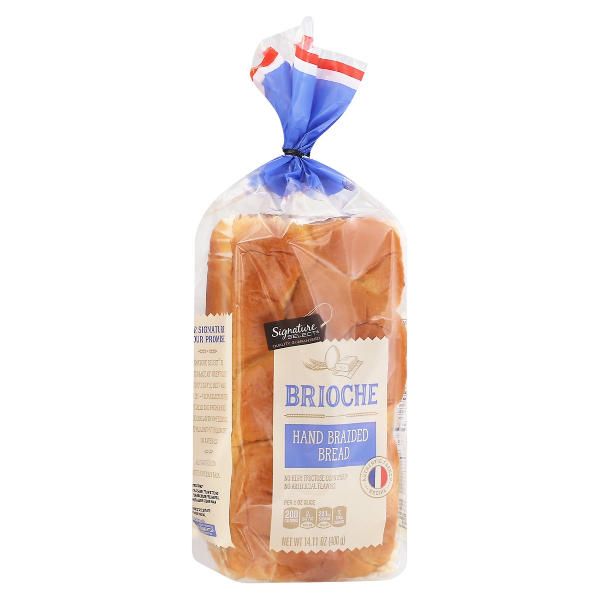 slide 9 of 9, Signature Select S Sel Brioche Bread Hand Braided, 14.11 oz
