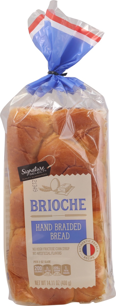 slide 4 of 9, Signature Select S Sel Brioche Bread Hand Braided, 14.11 oz