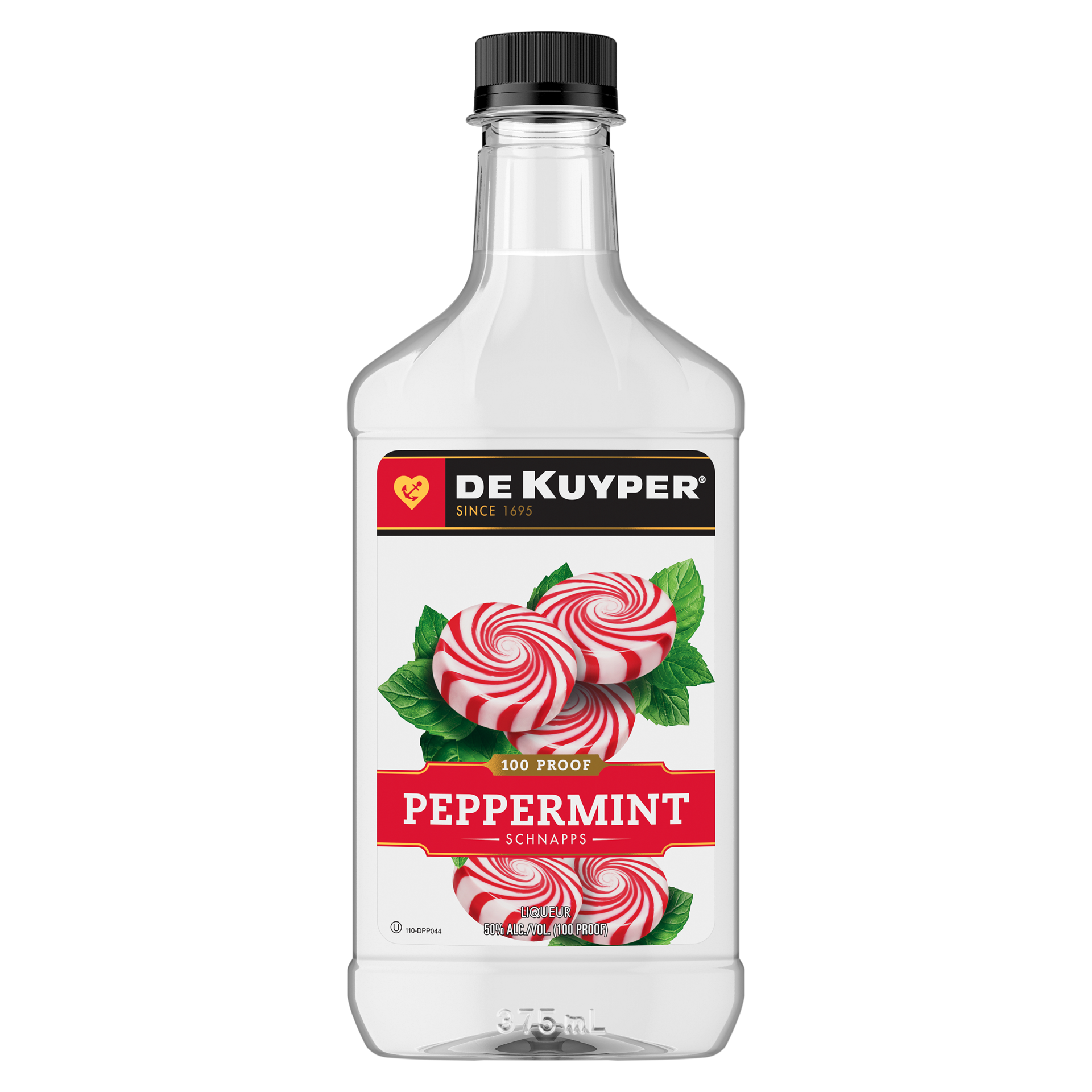 slide 2 of 2, DeKuyper 100 Proof Peppermint Schnapps Liqueur 375 Ml, 375 ml