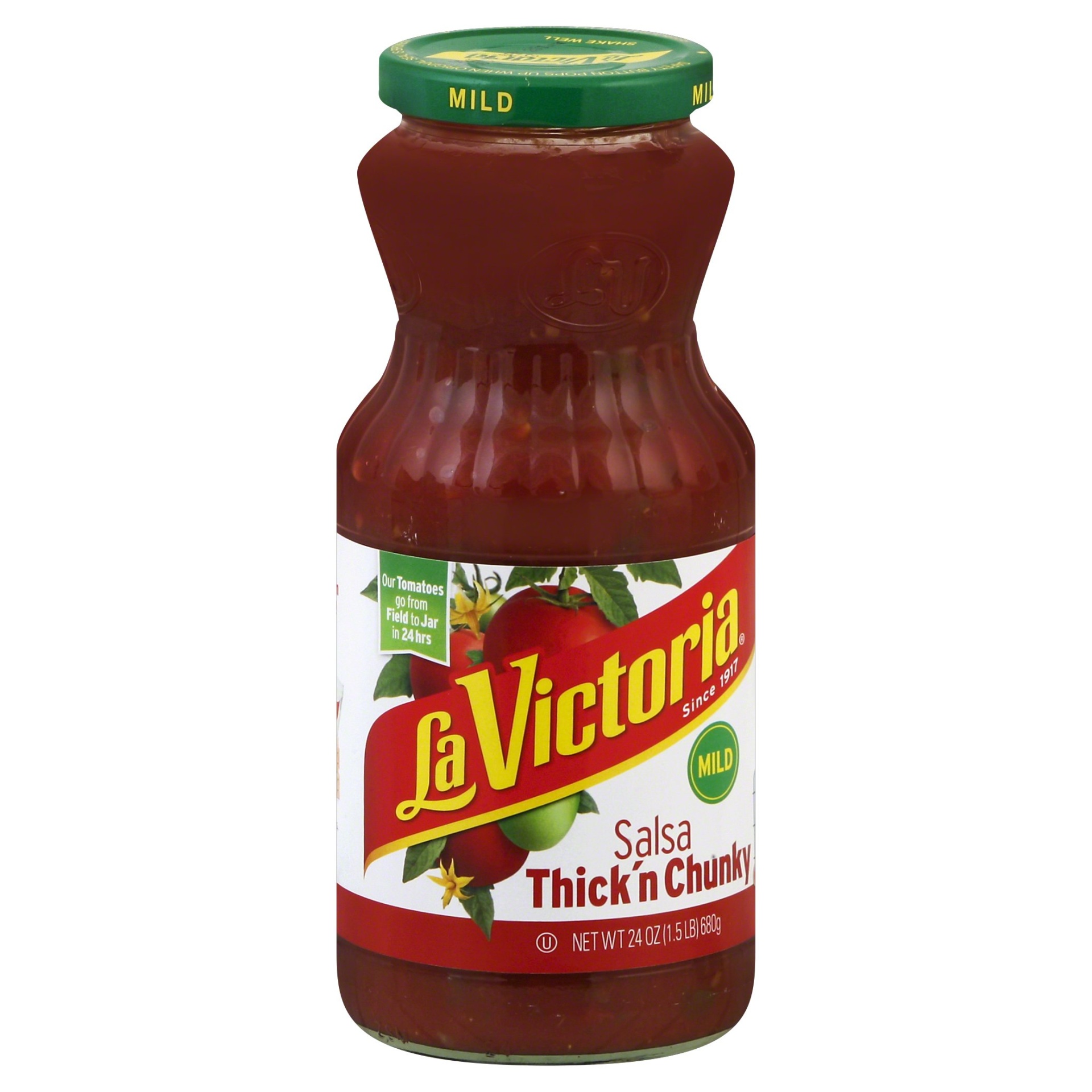 slide 1 of 6, La Victoria Salsa 24 oz, 