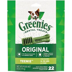 Greenies Original Teenie Natural Dental Care Dog Treats - 6 Oz