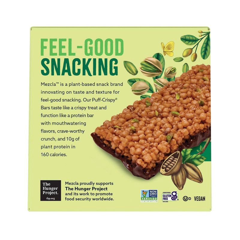 slide 3 of 8, Mezcla Plant Based Pistachio Chocolate Protein Bars - 10g Protein - 5.6oz/4ct, 10 gram, 5.6 oz, 4 ct