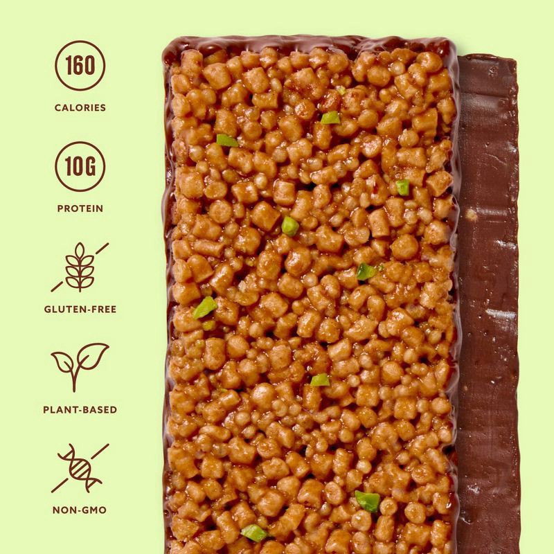 slide 4 of 8, Mezcla Plant Based Pistachio Chocolate Protein Bars - 10g Protein - 5.6oz/4ct, 10 gram, 5.6 oz, 4 ct