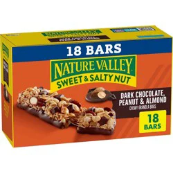 Nature Valley Dark Chocolate Peanut & Almond Granola Bars - 18ct