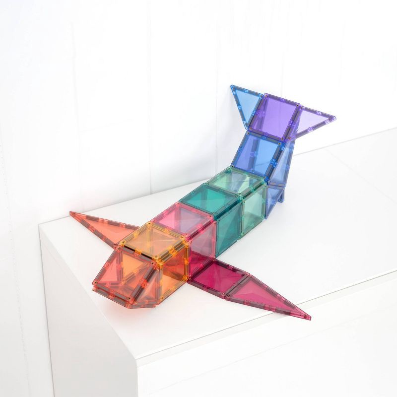 slide 6 of 11, CONNETIX Magnetic Tiles Pastel Classic Pack 56pc, 56 ct