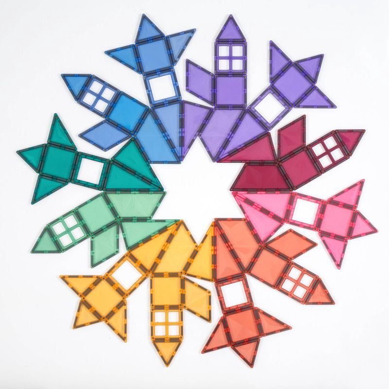 slide 7 of 11, CONNETIX Magnetic Tiles Pastel Steam Pack Building Blocks 138pc, 138 ct