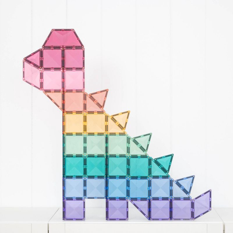 slide 8 of 11, CONNETIX Magnetic Tiles Pastel Steam Pack Building Blocks 138pc, 138 ct