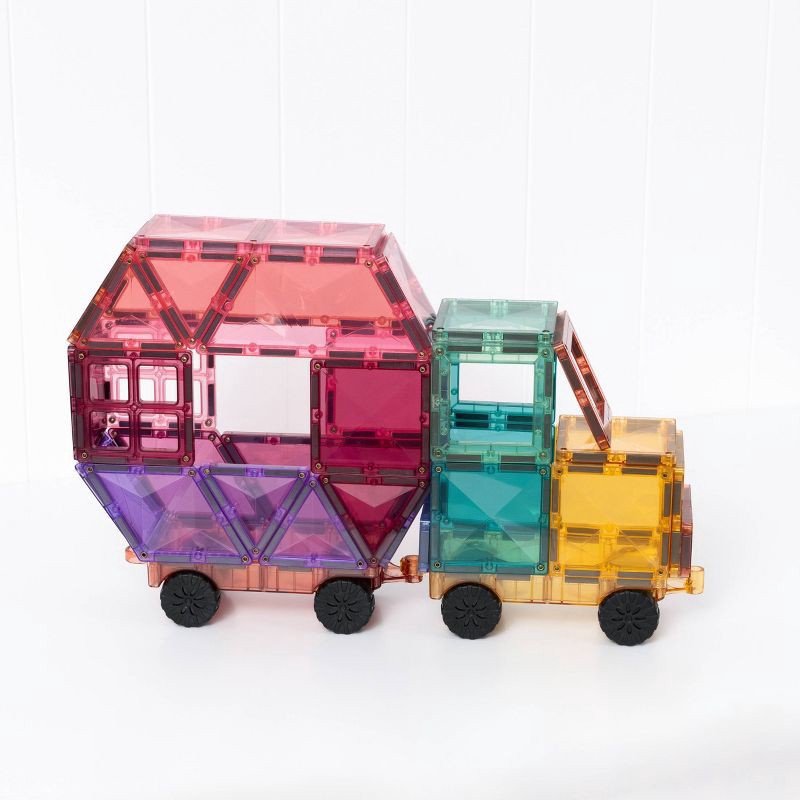 slide 9 of 11, CONNETIX Magnetic Tiles Pastel Steam Pack Building Blocks 138pc, 138 ct