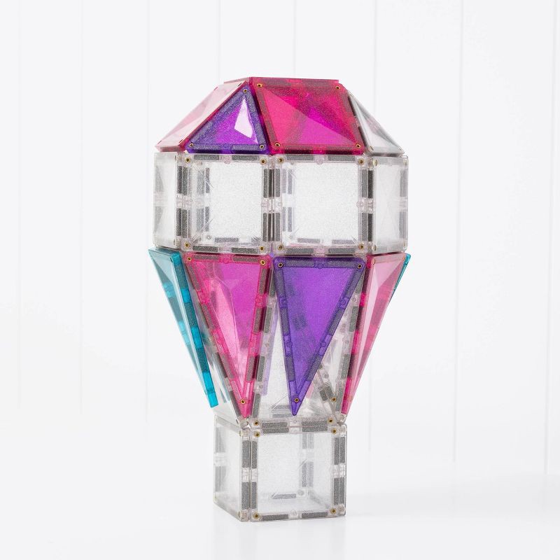 slide 5 of 10, CONNETIX Magnetic Tiles Glitter Unicorn Pack 56pc, 56 ct