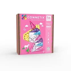 CONNETIX Magnetic Tiles Glitter Unicorn Pack 56pc