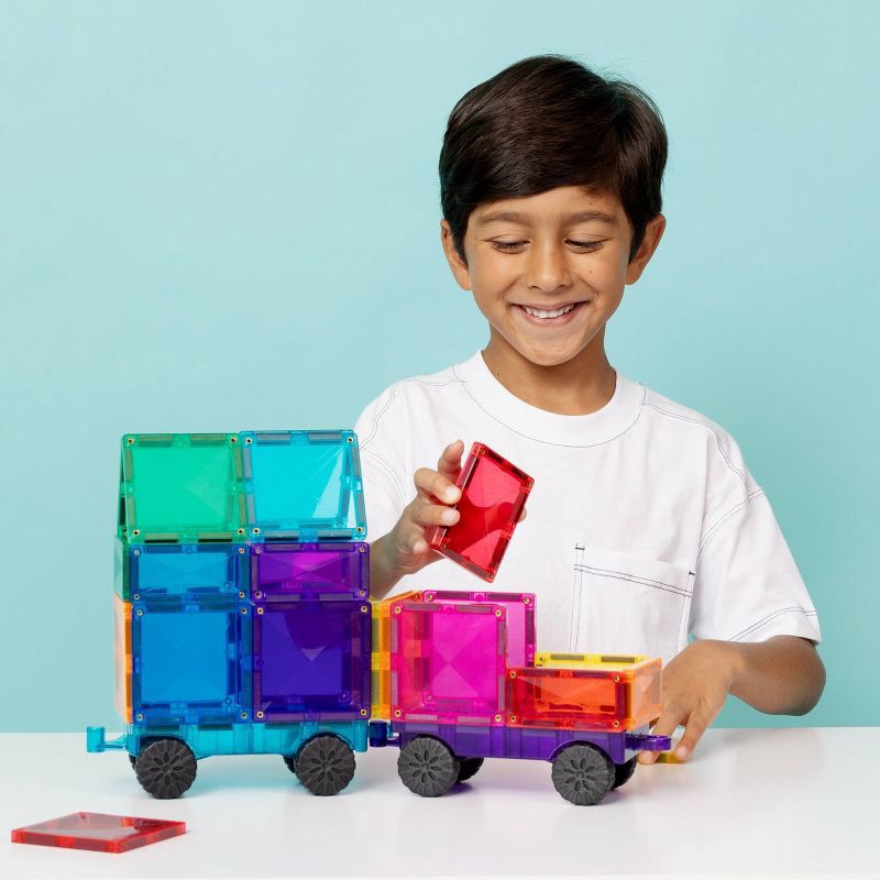 slide 2 of 10, CONNETIX Magnetic Tiles Bright Auto Pack Building Blocks 26pc: Educational Creative Thinking Set, 26 Pieces, 26 ct, 26 ct