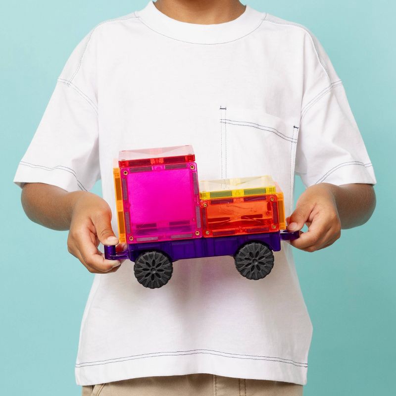 slide 3 of 10, CONNETIX Magnetic Tiles Bright Auto Pack Building Blocks 26pc: Educational Creative Thinking Set, 26 Pieces, 26 ct, 26 ct