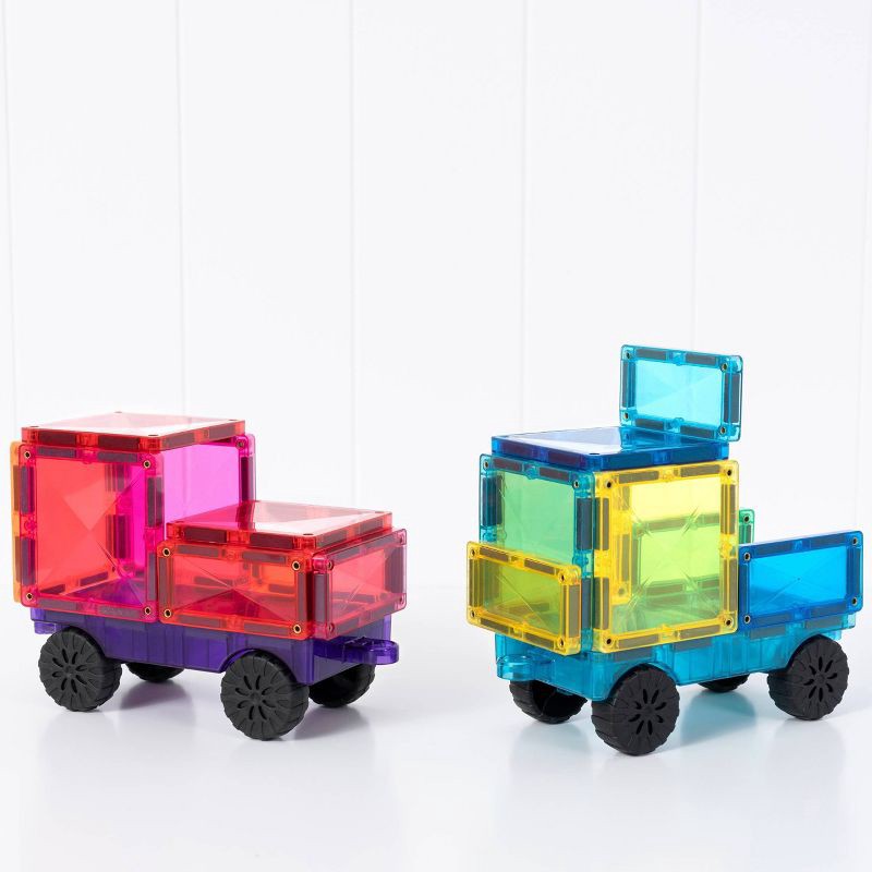 slide 4 of 10, CONNETIX Magnetic Tiles Bright Auto Pack Building Blocks 26pc: Educational Creative Thinking Set, 26 Pieces, 26 ct, 26 ct