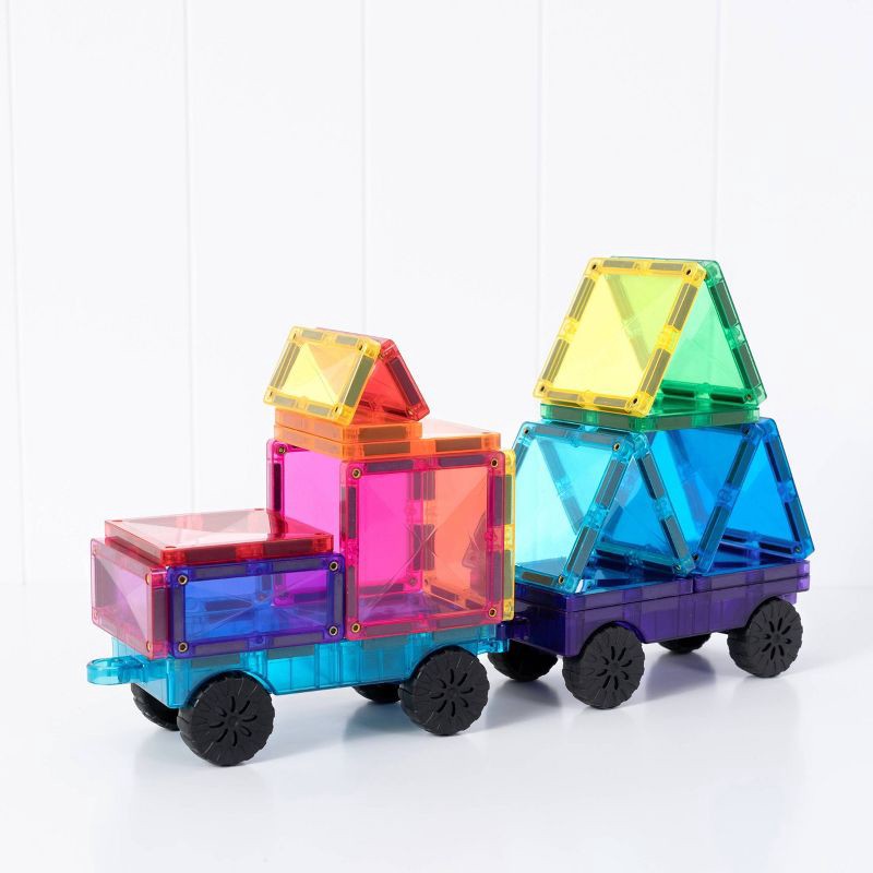 slide 5 of 10, CONNETIX Magnetic Tiles Bright Auto Pack Building Blocks 26pc: Educational Creative Thinking Set, 26 Pieces, 26 ct, 26 ct