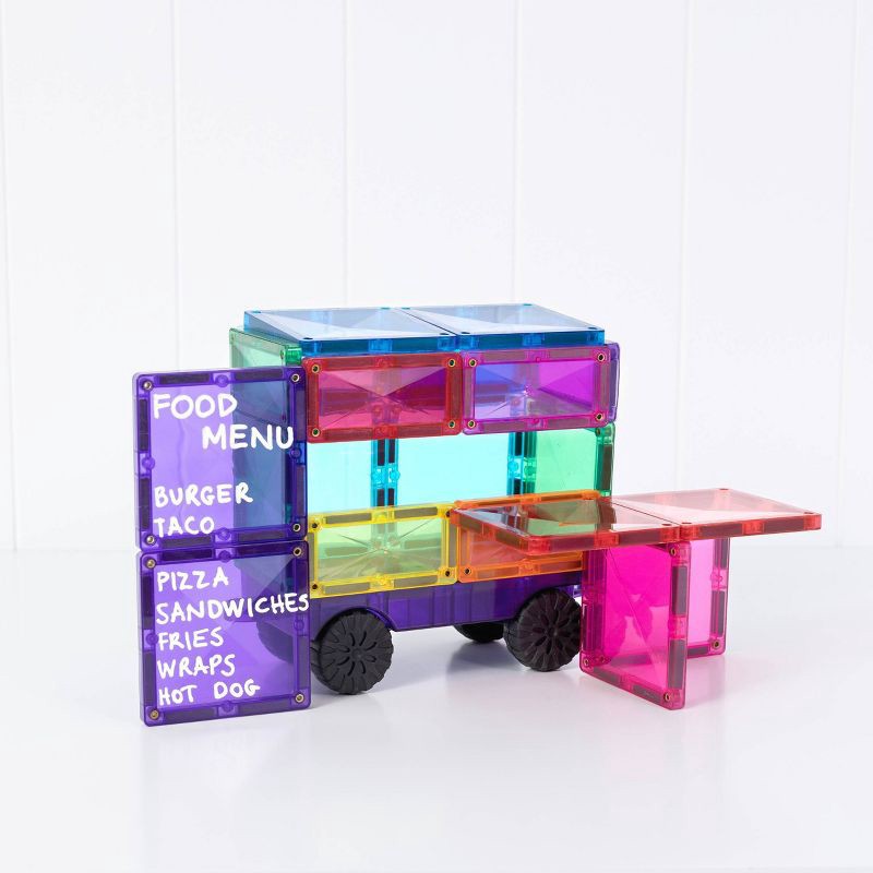 slide 7 of 10, CONNETIX Magnetic Tiles Bright Auto Pack Building Blocks 26pc: Educational Creative Thinking Set, 26 Pieces, 26 ct, 26 ct