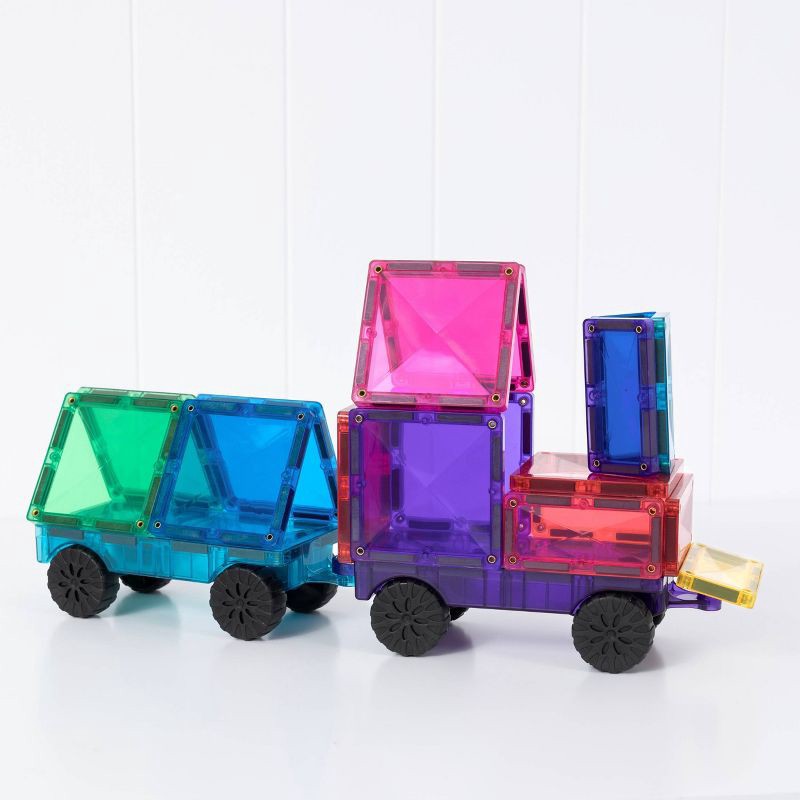 slide 8 of 10, CONNETIX Magnetic Tiles Bright Auto Pack Building Blocks 26pc: Educational Creative Thinking Set, 26 Pieces, 26 ct, 26 ct