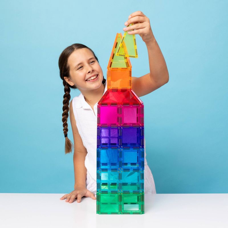 slide 2 of 11, CONNETIX Magnetic Tiles Bright STEAM Pack Building Blocks 138pc, 138 ct