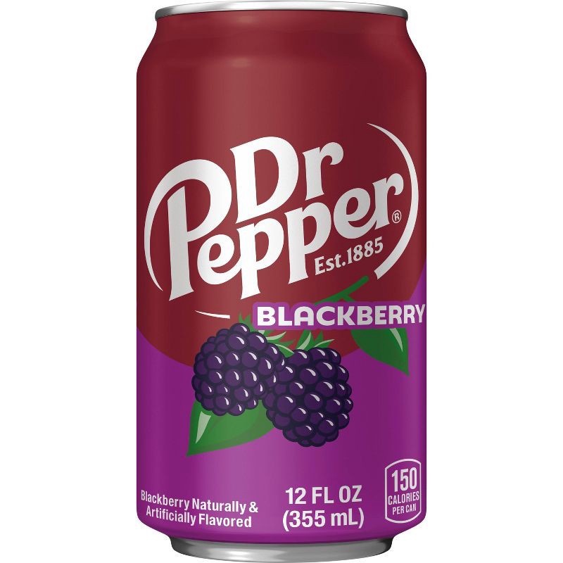 slide 4 of 9, Dr Pepper Blackberry Soda - 12pk/12 fl oz Cans, 12 ct; 12 fl oz