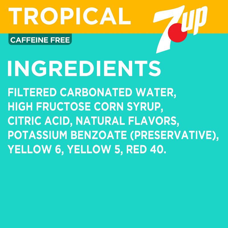 slide 3 of 9, 7UP Tropical Soda - 12pk/12 fl oz Cans, 12 ct; 12 fl oz