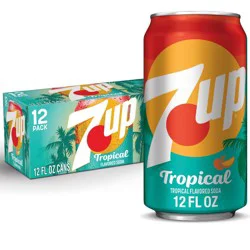 7UP Tropical Soda - 12pk/12 fl oz Cans