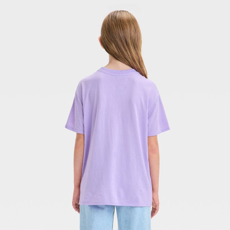 slide 3 of 4, Girls' Feelin' Mallow Squishmallows Oversized Short Sleeve Graphic T-Shirt - Purple S, 1 ct