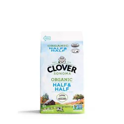 Clover Sonoma Pasture Raised Organic Half & Half 1 pt