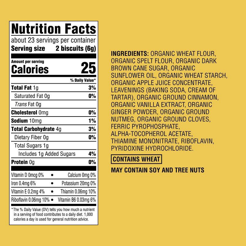 slide 4 of 4, Organic Gingerbread Spiced Toddler Biscuits - 5oz - Good & Gather™, 5 oz