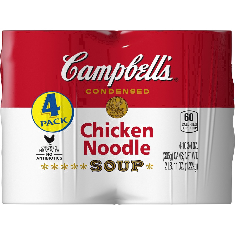 slide 31 of 96, Campbell's Condensed Chicken Noodle Soup (Pack of 4), 10.75 oz
