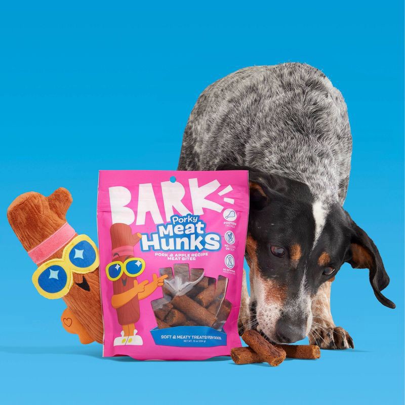 slide 5 of 7, BARK Snack Pack Hunk Stickman Dog Plush Toy, 1 ct