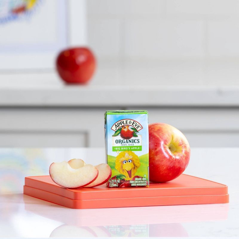 slide 5 of 7, Apple & Eve Sesame Street Big Bird's Apple Fruit Juice - 8pk/4.23 fl oz, 8 ct, 4.23 fl oz