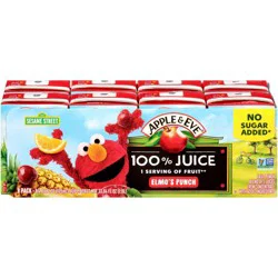 Apple & Eve Sesame Street Elmo's Punch Fruit Juice - 8pk/125ml