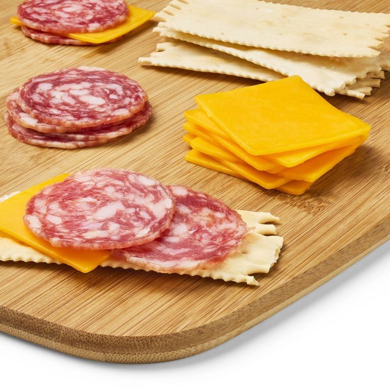 slide 3 of 4, Uncured Genoa Salami, Cheddar Cheese & Crackers Snacker 2.25oz - Good & Gather™, 2.25 oz