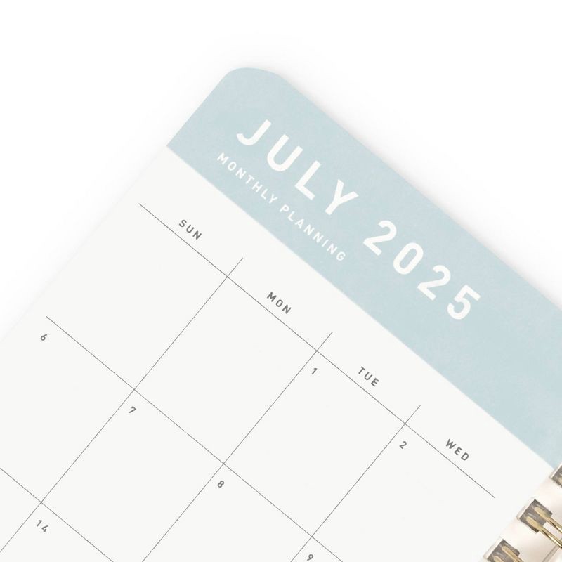 slide 8 of 10, Altitude Supplies 3.625"x6.25" Monthly Planner, July 2025 to June 2026, Seafoam Blue, 1 ct