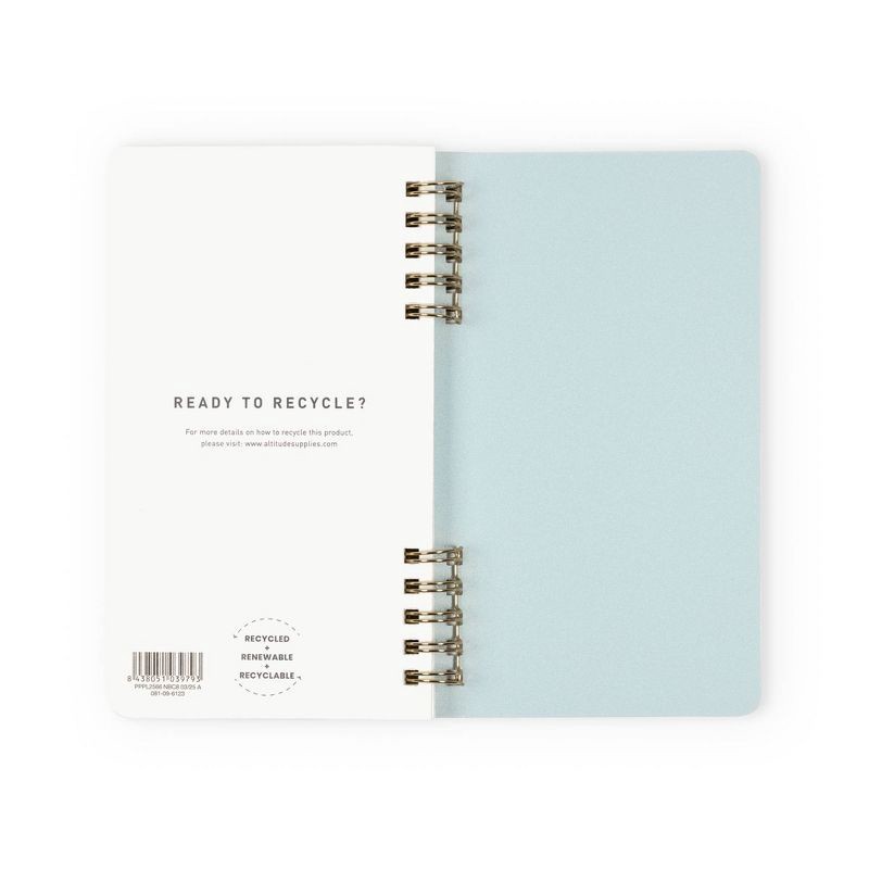 slide 9 of 10, Altitude Supplies 3.625"x6.25" Monthly Planner, July 2025 to June 2026, Seafoam Blue, 1 ct